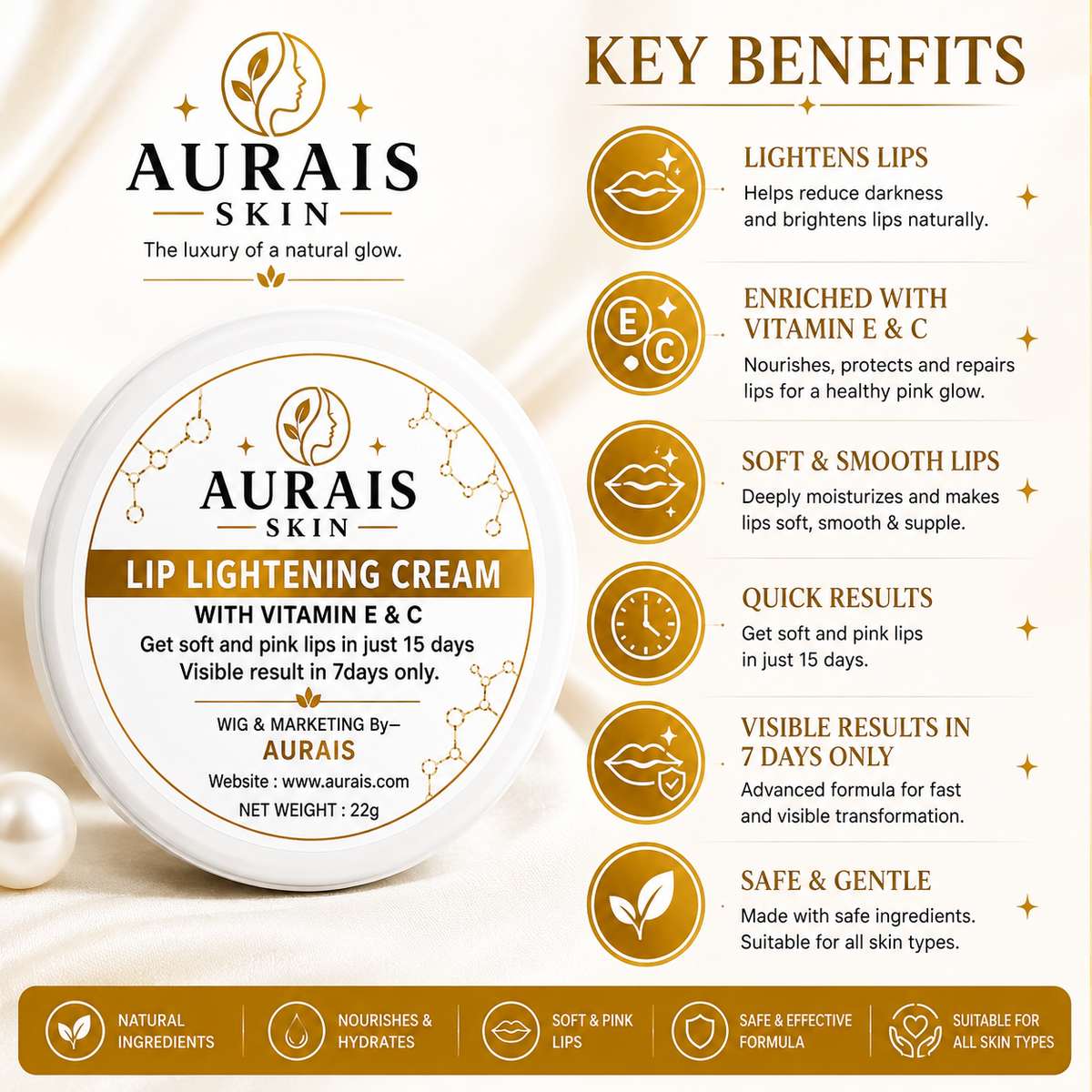 Aurais Lip Lightening Cream